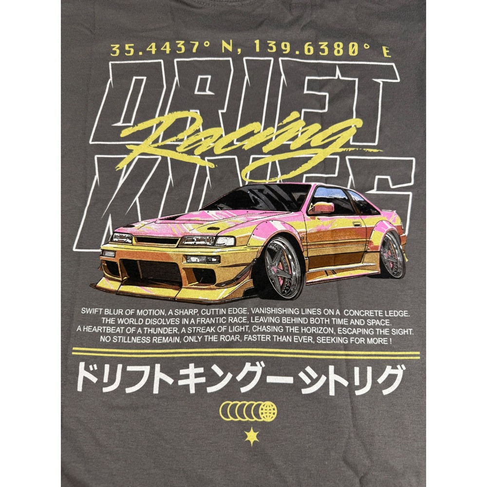 On The Low Drift Kings Graphic Muscle Tee Gray Sleeveless Shirt XL